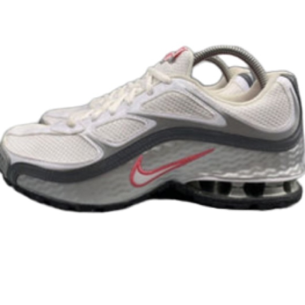 Nike Reax Run 5 Womens Size 9 White Silver Athletic Running Shoes 407987-116